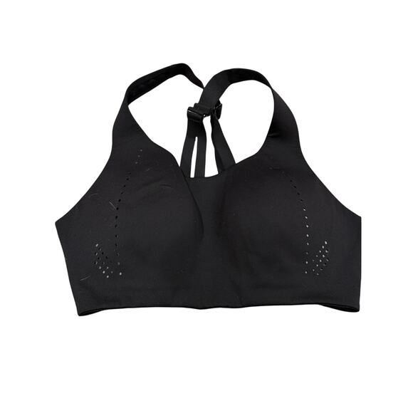 (34D) $98 Lululemon AirSupport Bra *High Support, C-DDD Cups Black /Asphalt Grey - Picture 5 of 7